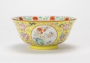 A Famille - Rose Yellow Ground ‘Flowers’ Bowl. - 5