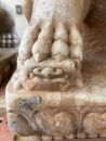 Ming - A Rare Pair Of WhitenMarble Lions - 19
