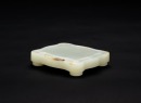 Qing - A White Jade Carved ‘Dragon’ Ink Pad - 5