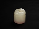 Qing - A Fine White Jade Carved Two Beast Seal - 3