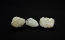 Qing - A Group Of 8 Carved White Jade Pendants And Two Carved Jadeite Pendants (Total 10 Pcs) - 4