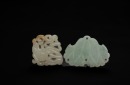 Qing - A Group Of 8 Carved White Jade Pendants And Two Carved Jadeite Pendants (Total 10 Pcs) - 6