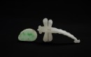 Qing - A Group Of 8 Carved White Jade Pendants And Two Carved Jadeite Pendants (Total 10 Pcs) - 8