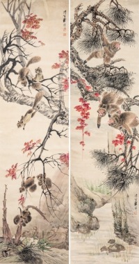 Cheng Zhang (1869-1938) Two Painting