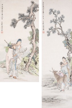 Feng Runzhi (1851-1937) Two Paintings