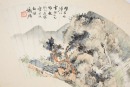 Republic-Zhang Bai Yu, Zhao Songtao, He Gu (Three Fan painting) - 7