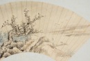 Republic-Zhang Bai Yu, Zhao Songtao, He Gu (Three Fan painting) - 12