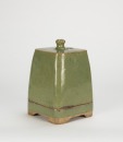 Antique - A Green Glazed Candle Holder And Cover - 3