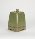 Antique - A Green Glazed Candle Holder And Cover - 4