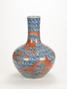 Late Qing - An Iron Red Underglaze - 3