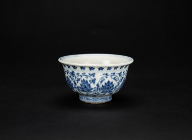 A Blue And White Tea Cup