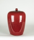 Qing - A Chinese Sacrif icial Red Ginger Jar And Cover - 2