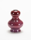 Qing - A Flambe - Glazed Gourd Vase - 3