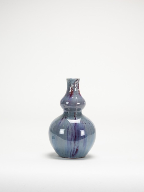 Qing - A Flambe - Glazed Gourd Vase