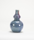 Qing - A Flambe - Glazed Gourd Vase - 3