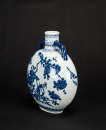 Qing - A Blue And White ‘Magpie And Plum Bossom’ Moonflask - 7