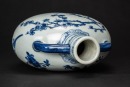 Qing - A Blue And White ‘Magpie And Plum Bossom’ Moonflask - 9