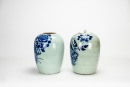 Late Qing/Republic - A Pair Of Chinese Blue And White Porcelain &lsquo;Birds And Flowers&rsquo; Cover Jars - 4