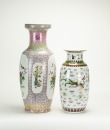 Early 20th Century - Two Famille Glazed &lsquo;Dragon, Phoenix&rsquo; Vases (2 Pcs) - 4