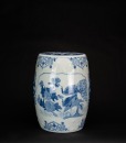 Early 20th Century - Chinese Famille- Glazed Gilted Green Flowers Medallion &lsquo;Figures&rsquo; Ginger Jar And Cover