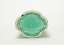 Qing - A Green Crackle Glazed ‘Petal Rim’ Brush Pot - 9