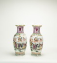 Early 20th Century - A Pair Famille - Glazed &lsquo;Eight Immortals&rsquo; Vase