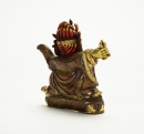 Late Qing - A Gilt Copper Alloy Jambhala - 3