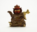 Late Qing - A Gilt Copper Alloy Jambhala - 4
