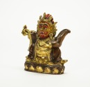 Late Qing - A Gilt Copper Alloy Jambhala - 6