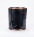 Qing - Wang Su (1794 - 1877) A Black Lacquer With Color Carved&rsquo; Beauty Under Moon&rsquo; Brush Pot - 2