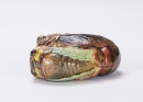 Qing - A Famille - Rose Glaze Porcelain Two Cicada - 5