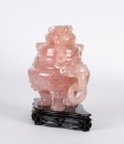 Late Qing/Republic - A Tourmaline Carved Dragon Tri-Pod Censer - 2