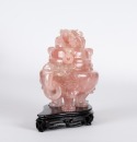 Late Qing/Republic - A Tourmaline Carved Dragon Tri-Pod Censer - 4
