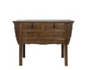 Early 20th Century - A Cavred Rosewood Cabinet With Drawer