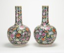 Republic - A Pair Of Chinese Famille Glazed Thousands Flowers&rsquo; Vase - 3