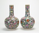 Republic - A Pair Of Chinese Famille Glazed Thousands Flowers&rsquo; Vase - 5