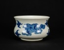 Qing 18th Century - A Blue And White ‘Kirin’ Brush Washer - 3