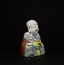 Late Qing - A Famille - Glazed Maitreya - 2