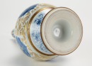 Qing - A Glit Blue And White Straight Neck Vase - 7