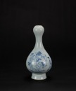 Qing- A Blue And White’Figures’ Garlic Vase - 2