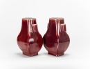 Late Qing - A Pair Of Red-Glazed Vases - 4