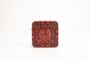 18th Century - A Carved Red Lacquer ‘Double Koi Fishes’ Cover Box - 7