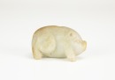 Qing - A Russet White Jade Pig - 5