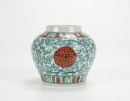 Qing- A Wucai ‘Floral’ Jar.