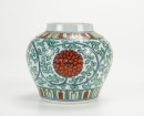 Qing- A Wucai ‘Floral’ Jar. - 4
