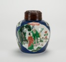 Qing Tonghi-A Blue And White Wucai Jar - 3