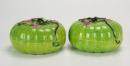 Daoguang-A Pair Or Lime Green Ground - 2
