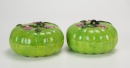 Daoguang-A Pair Or Lime Green Ground - 3