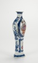 Late Qing/Republic-A Glit Blue And White Guang Cai Vase - 2