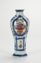 Late Qing/Republic-A Glit Blue And White Guang Cai Vase - 3